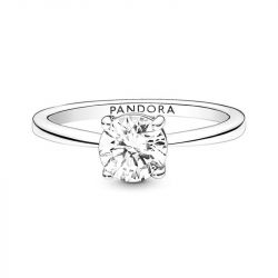 Bague femme pandora timeless solitaire scintillante 190052c01 - bagues-femmes - edora - 0