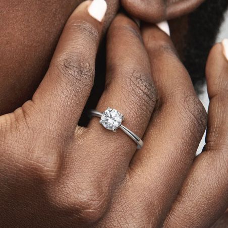 Bague homme & bague femme - bague argent, solitaire, or & or rose - bagues-femmes - edora - 2
