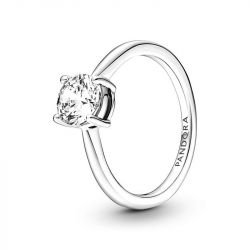 Bague femme pandora timeless solitaire scintillante 190052c01 - bagues-femmes - edora - 2