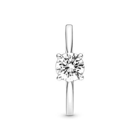 Bague femme pandora timeless solitaire scintillante 190052c01 – bagues femme