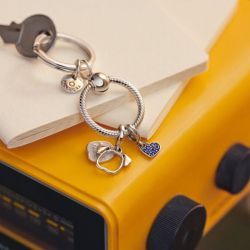 Porte-clés femme pandora moments à charms 399566c00 - charms - edora - 3