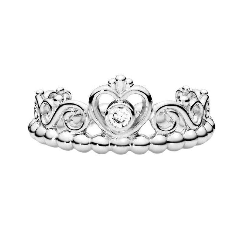 Bague femme pandora moments couronne diadème de princesse 190880cz - bagues-femmes - edora