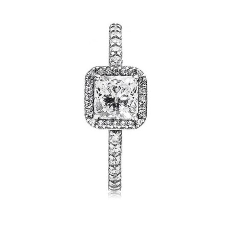 Bague femme pandora timeless halo scintillant carré 190947cz – imports