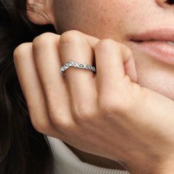 Bague femme pandora moments tiare volute royale 192232c01 - bagues-femmes - edora - 1