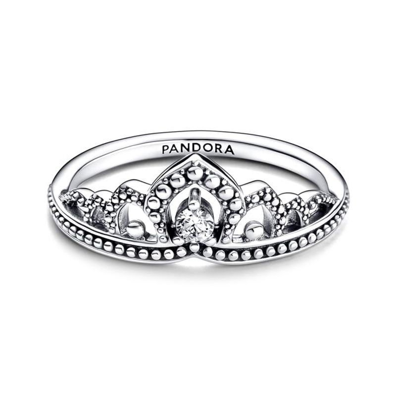 Bague femme pandora moments tiare perlée royale 192233c01 - bagues-femmes - edora