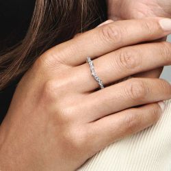 Bague femme pandora timeless vœu alternance scintillante 192390c01 - bagues-femmes - edora - 1