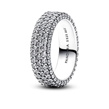 Bague femme pandora timeless triple rang pavée 192634c01 – bagues femme