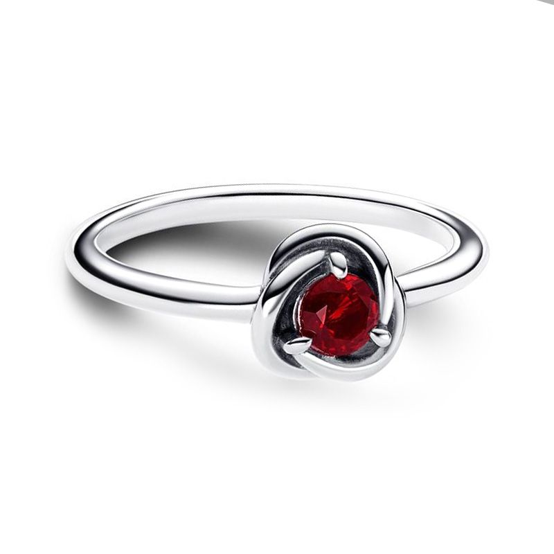 Bague femme pandora moments cercles de l’Éternité rouge 192993c01 - bagues-femmes - edora