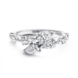 Bague femme pandora timeless chevauchement scintillant 193004c01 - bagues-femmes - edora - 0