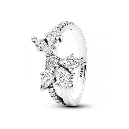 Bague femme pandora herbier asymétrique scintillant 193023c01 – bagues femme