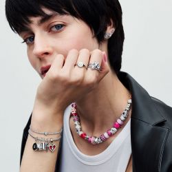 Bague femme pandora moments chevalière gravable 193093c00 - bagues-femmes - edora - 3