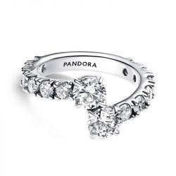 Bague femme pandora timeless superposée scintillante 193149c01 - bagues-femmes - edora - 0