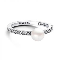 Bague femme pandora timeless perle de culture d'eau douce traitée & pavé 193158c01 - bagues-femmes - edora - 0