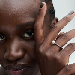 Bague femme pandora timeless perle de culture d'eau douce traitée & pavé 193158c01 - bagues-femmes - edora - 1