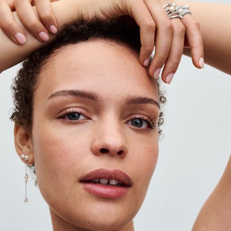 Bague femme pandora timeless perle de culture d'eau douce traitée &amp; pavé 193158c01 – bagues femme