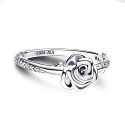 Bague femme pandora moments rose en fleur 193215c01 - bagues-femmes - edora - 0