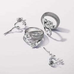 Bague femme pandora moments rose en fleur 193215c01 - bagues-femmes - edora - 4