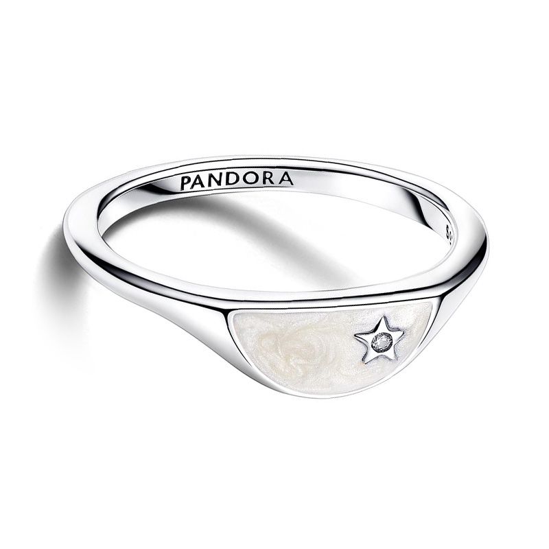 Bague femme pandora me en résine façon Émail coupée en deux 193325c01 - bagues-femmes - edora