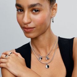 Bague femme pandora me en résine façon Émail coupée en deux 193325c01 - bagues-femmes - edora - 1