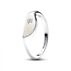 Bague femme pandora me en résine façon Émail coupée en deux 193325c01 - bagues-femmes - edora - 2