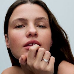 Bague femme pandora me en résine façon Émail coupée en deux 193325c01 - bagues-femmes - edora - 3