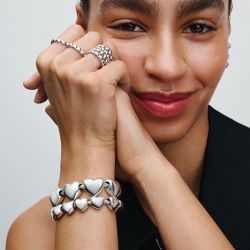 Bague femme pandora moments farandole de cœurs 193427c00 - bagues-femmes - edora - 4