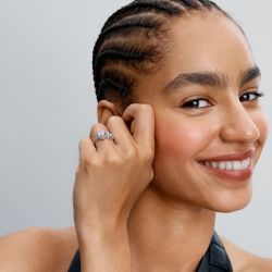 Bague femme pandora timeless cœurs halo scintillant 193659c01 - bagues-femmes - edora - 1