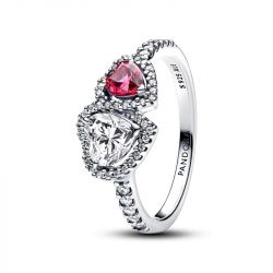 Bague femme pandora timeless cœurs halo 193662c01 - bagues-femmes - edora - 2