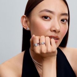 Bague femme pandora timeless cœurs halo 193662c01 - bagues-femmes - edora - 3