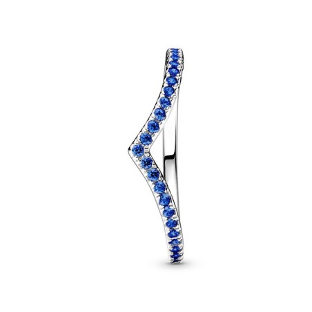 Bague femme pandora timeless bleue scintillante vœu 196316c02 – bagues femme