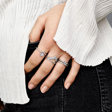 Bague femme pandora timeless vœu princesse 197736cz – bagues femme