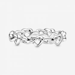 Bague femme pandora moments cœurs noués 198018 - bagues-femmes - edora - 0