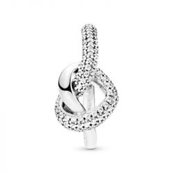 Bague femme pandora moments cœur noué 198086cz - bagues-femmes - edora - 3