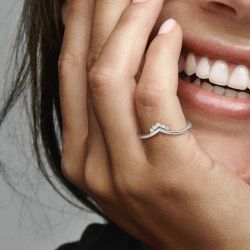 Bague femme pandora timeless vœu tiare 198282cz - bagues-femmes - edora - 1