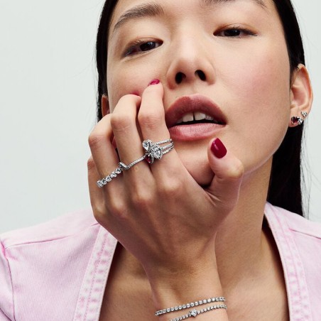 Bague femme pandora timeless cœur surélevé 198421c01 – bagues femme