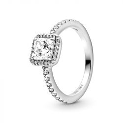 Bague femme pandora timeless halo scintillant carré 198863c01 - bagues-femmes - edora - 2