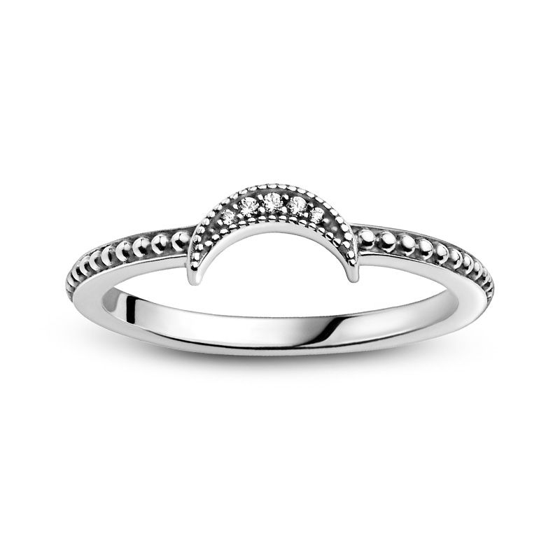 Bague femme pandora passions perlée croissant de lune 199156c01 - bagues-femmes - edora