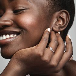 Bague femme pandora moments solitaire cœur incliné incolore 199267c02 - bagues-femmes - edora - 4