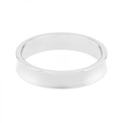 Bague mixte alliance edora or 750/1000 blanc concave edo3111640.750mill - alliances - edora - 1