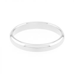 Bague mixte alliance edora or 750/1000 blanc demi-jonc confort edo3112330.750mil - alliances - edora - 1