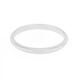 Bague mixte alliance edora or 750/1000 blanc diamantée edo3154220.750mill - alliances - edora - 1