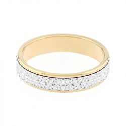Bague mixte alliance edora or 750/1000 bicolore diamantée edo3363340.750mill - alliances - edora - 1