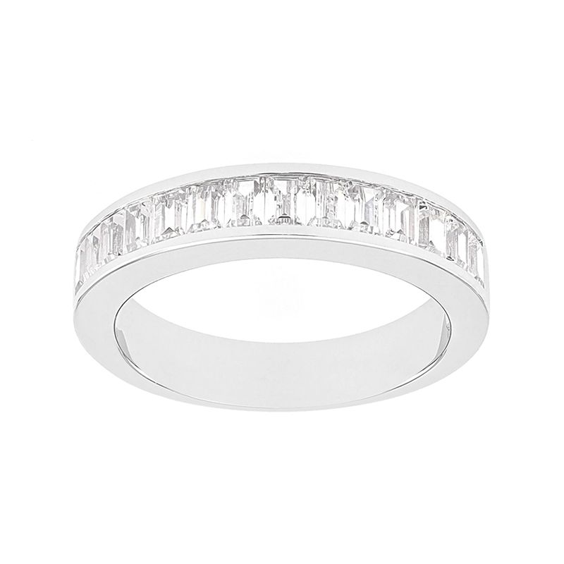 Bague femme alliance edora or 750/1000 blanc demi tour diamants edo35031go.750mill - alliances - edora