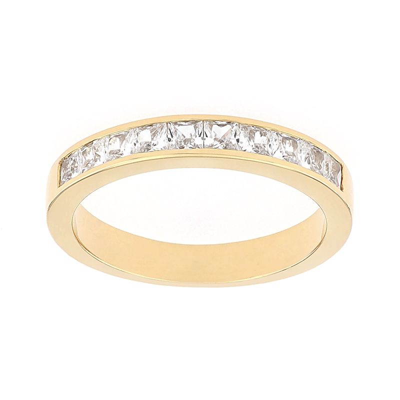 Bague femme alliance edora or 750/1000 jaune demi tour diamants edo35035bo.750mill - alliances - edora