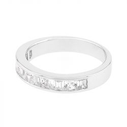 Bague femme alliance edora or 750/1000 blanc demi tour diamants edo35044go.750mill - alliances - edora - 1