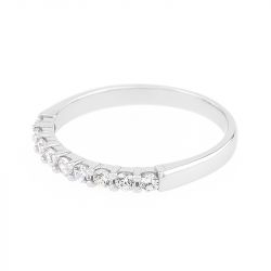 Bague femme alliance edora or 750/1000 blanc classique diamants edo3l006gb2.750mil - alliances - edora - 1