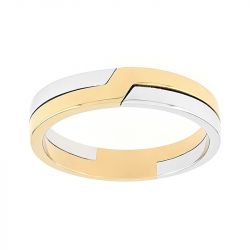 Bague mixte alliance edora or 750/1000 bicolore edo3y001x40.750mil - alliances - edora - 0