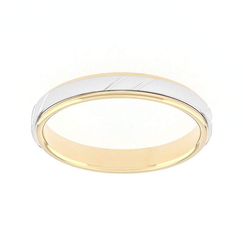 Bague mixte alliance edora or 750/1000 bicolore edo3y090x30.750mil - alliances - edora