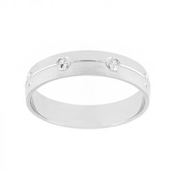 Bague mixte alliance edora or 750/1000 blanc edo3y123g40.750mil - alliances - edora - 0