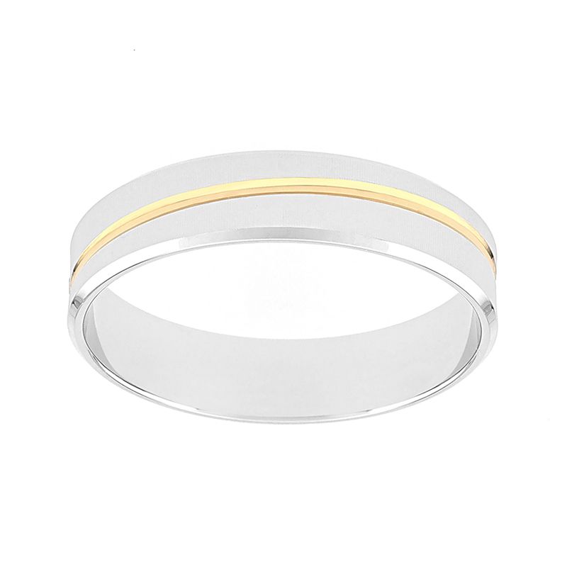 Bague mixte alliance edora or 750/1000 bicolore edo3y127x50.750mil - alliances - edora